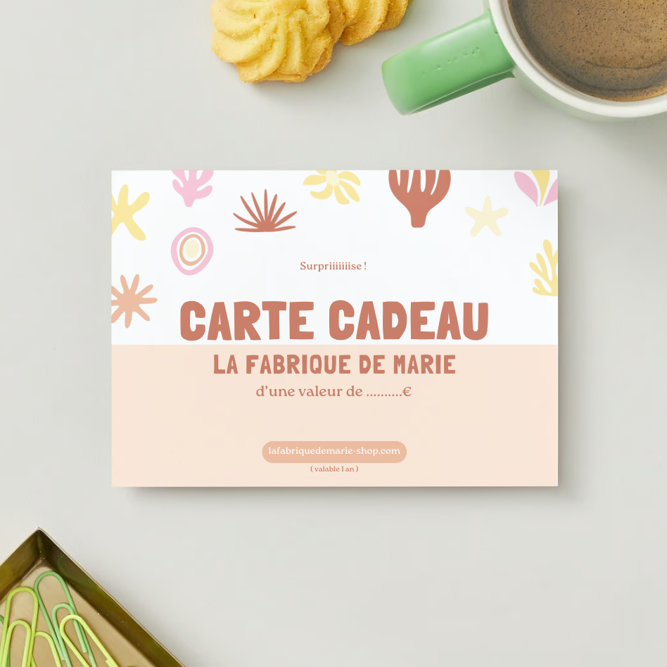 Carte Cadeau (Format papier)